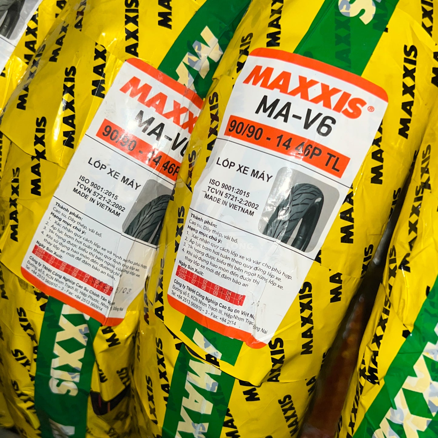 Vỏ Maxxis 90/90-14 MA-V6 46P TL