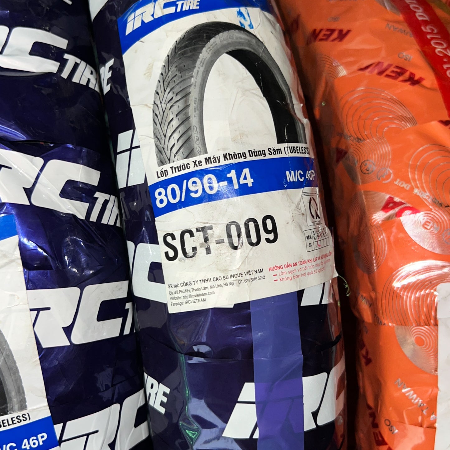 Vỏ IRC / INOUE 80/90-14 SCT-009 40P TL