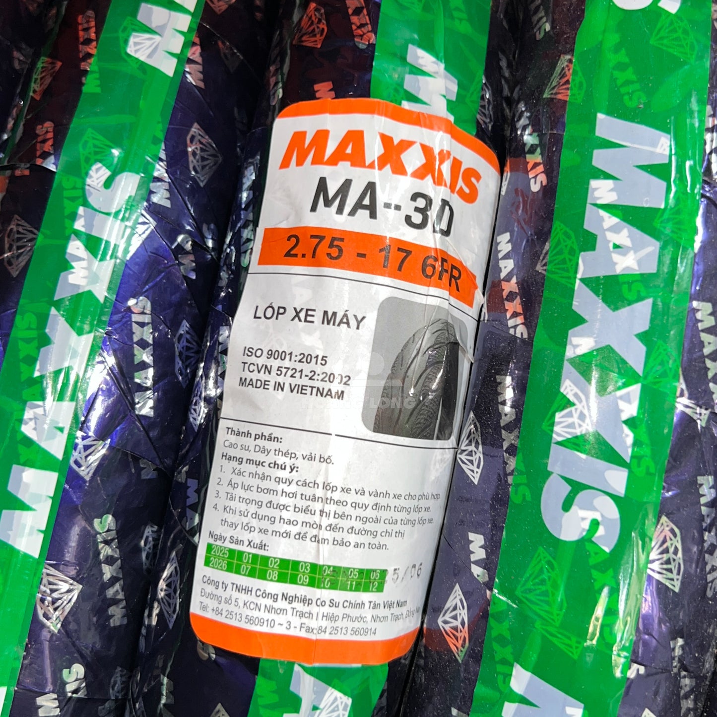Vỏ Maxxis xe số MA-3D (size 225 250 275)