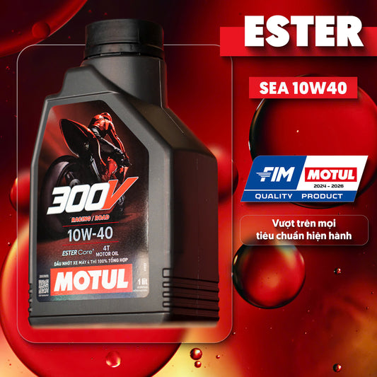 Motul 300V 10W40 Factory Line – Chuẩn đua, đỉnh cao công nghệ nhớt xe máy
